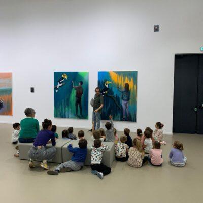 Visite du PARCC (centre d’art contemporain de Labenne) par les élèves de l’école.